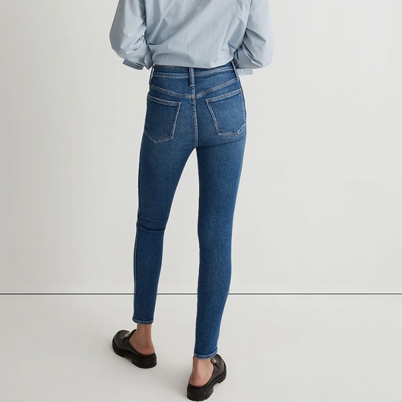 Madewell Tall 10" High-Rise Skinny Jeans, Eardley Wash Size 27 - Picture 4 of 4